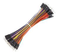 Breadboard Jumper Wires 20AWG, Bestlus Exclusives Cables de puente macho a macho premium M/M 15CM, 10 colores, paquete de 120, cabeza cuadrada de 0.1 '' para Arduino Raspberry Pi (6 '', M/M)