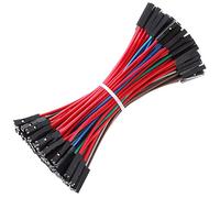 Breadboard Jumper Wires 20AWG, Bestlus Exclusives Jumper Cables Cables Premium 10CM F/F, 10 colores, Paquete de 120, Cabeza cuadrada 0.1 '' para Arduino Raspberry Pi (4 '', F/F)
