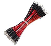 Breadboard Jumper Wires 20AWG, Bestlus Exclusives Premium Cable de puente macho a macho de 10 cm M/M 4 '', 10 colores, paquete de 120, cabeza cuadrada de 0,1 '' para Arduino Raspberry Pi (4 '', M/M)