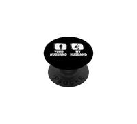 Break Dancer B-Boy Your Husband My Husband Divertido Breakdance PopSockets PopGrip Adhesivo