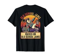 Break Dancing Penguin Vintage Retro R&B Music Theme Cumpleaños Camiseta