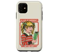 Break Glass Sarcastic Retro Vintage Funny Adult Humor Carcasa para iPhone 11