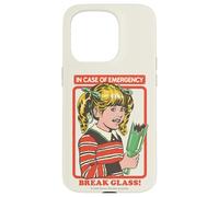 Break Glass Sarcastic Retro Vintage Funny Adult Humor Carcasa para iPhone 15 Pro