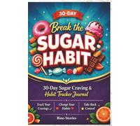 Break the Sugar Habit: 30-Day Sugar Craving & Habit Tracker Journal: Track Your Cravings, Identify Triggers & Build Healthier Habits Naturally