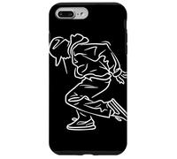 Breakdancer Dibujo de una línea B-Boy Carcasa para iPhone 7 Plus/8 Plus