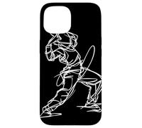 Breakdancer Line Art B-Girls Hiphop Cultura Carcasa para iPhone 15