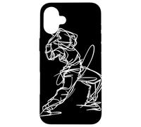 Breakdancer Line Art B-Girls Hiphop Cultura Carcasa para iPhone 16 Plus