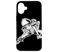 Breakdancing Girl Sketch B-Boy Hiphop Culture Carcasa para iPhone 16 Plus