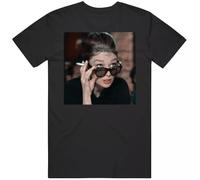 Breakfast At Tiffany's Audrey Hepburn Burlesque Scene T Shirt Black XL