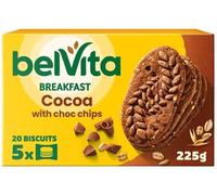 Breakfast Biscuits - Paquete de 5 chispas de chocolate y cacao, 225 g (paquete de 4) "Taste the sweetness in every bite", delicioso, sabroso y retorcido