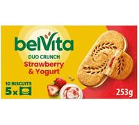 Breakfast Biscuits - Paquete de 5 galletas crujientes de fresa y yogur de 253 g (paquete de 2) "Taste the sweetness in every bite" Delicious Tasty And Twisty Treat