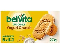Breakfast Biscuits Yogurt Crunch Pack x5 253g (Pack de 6) "A symphony of Flavors" Cesta de regalo sabrosa y retorcida para cumpleaños, Navidad, Pascua, Año Nuevo