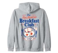 Breakfast Club Mañanas lentas Brunch Amante Huevos Tostada Sudadera con Capucha