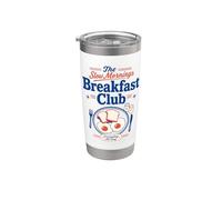 Breakfast Club Mañanas lentas Brunch Amante Huevos Tostada Vaso térmico de acero inoxidable de doble pared