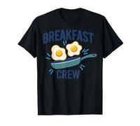 Breakfast Crew Funny Brunch Café Pancake Food Camiseta