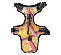 Breakfast Yummy Toast - Equipo reflectante amarillo para pasear perros para Doberman, accesorios de senderismo, arneses para gatos con asa, chaleco para perro, talla M