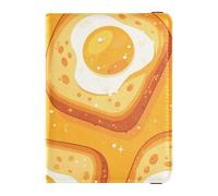 Breakfast Yummy Toast - Funda protectora para pasaporte de piel amarilla para viajes, funda protectora para pasaporte, documentos de viaje, cartera para mujer, ultrafina, desayuno Yummy tostada