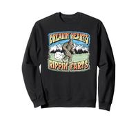 Breakin' Hearts, Rippin' Farts Funny Sasquatch Bigfoot 80s Sudadera