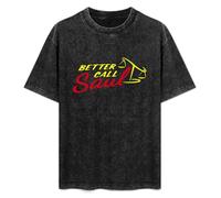 Breaking Bad Better Call Saul ! Logo Unisex T-Shirt Printed tee Graphic Top Men Black Shirt S