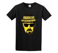 Breaking Bad Logo Transparent PNG Transparent Walter Unisex 100% Cotton Short-Sleeve T-Shirts Black XXL