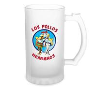 Breaking Bad Los Pollos Hermanos Transparente taza de Stein de la cerveza 0.5L