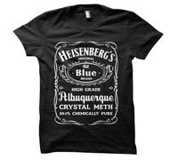 Breaking Bad Walter Jesse Heisenberg Whisky TV Show T-Shirt M5504 Black XL