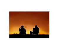 Breaking Bad Walter Jesse Sunset Movie Poster Kunst-Posters, Lienzo, Impresiones artísticas de pared, regalos, Foto, Imagen, Pintura, Decoración de habitaciones, Decoración del hogar 24 x 36 pulgadas