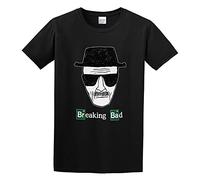 Breaking Bad Walter White BR Ba Unisex 100% Cotton Short-Sleeve T-Shirts Black XL