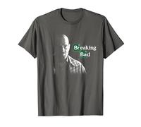 Breaking Bad Walter White with Logo Camiseta, Hombre, Asfalto, 5XL