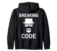 Breaking Code - Diseño Blanco para Hackers de Seguridad informática Sudadera con Capucha