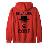 Breaking Code - Diseño Negro para Hackers de Seguridad informática Sudadera con Capucha