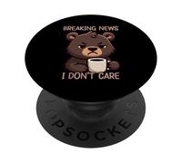 Breaking News I Don't Care PopSockets PopGrip Adhesivo