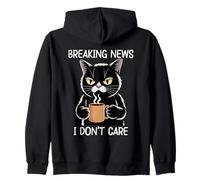 Breaking News I Don't Care Sudadera con Capucha