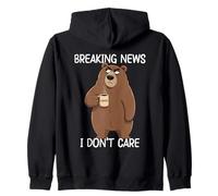 Breaking News I Don't Care Sudadera con Capucha