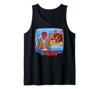 Breaking News Satan Occult Retro Vintage Funny Adult Humor Camiseta sin Mangas