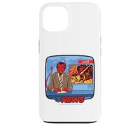 Breaking News Satan Occult Retro Vintage Funny Adult Humor Carcasa para iPhone 13