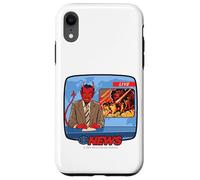 Breaking News Satan Occult Retro Vintage Funny Adult Humor Carcasa para iPhone XR