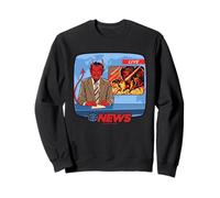 Breaking News Satan Occult Retro Vintage Funny Adult Humor Sudadera
