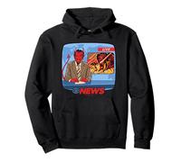 Breaking News Satan Occult Retro Vintage Funny Adult Humor Sudadera con Capucha
