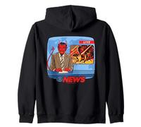 Breaking News Satan Occult Retro Vintage Funny Adult Humor Sudadera con Capucha