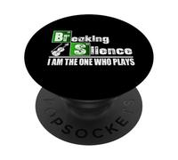 Breaking Silence Violín Divertido Violín Jugador PopSockets PopGrip Adhesivo