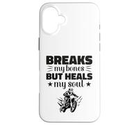 Breaks My Bones - Motocicleta Divertida para Hombre Carcasa para iPhone 16 Plus