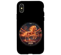 Breakthrough Fire Horse Dynamic 2026 Diseño de Año Nuevo Lunar Carcasa para iPhone X/XS