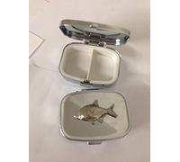 Bream PP-F03 - Pastillero de metal rectangular de color plateado