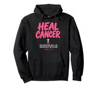 Breast Cancer Awareness Month He Can Heal Christian God Sudadera con Capucha