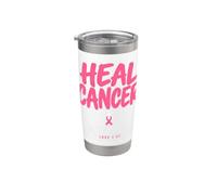 Breast Cancer Awareness Month He Can Heal Christian God Vaso térmico de acero inoxidable de doble pared