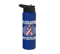 Breast Cancer Support Gifts Breast Cancer Awareness Women Stainless Steel Insulated Water Bottle