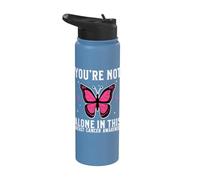 Breast Cancer Support Gifts Breast Cancer Awareness Women Stainless Steel Insulated Water Bottle