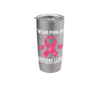 Breast Cancer Support Gifts Breast Cancer Awareness Women Vaso térmico de acero inoxidable de doble pared