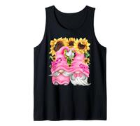 Breast Cancer Survivor GNOME For Grandparents Cute Sunflower Camiseta sin Mangas
